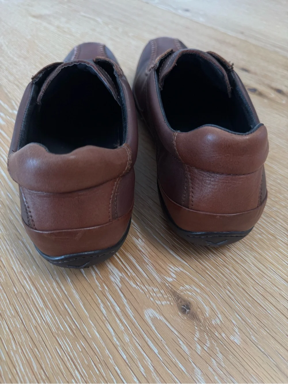 Pikolinos Men’s Brown Leather Handstitched Slip-On Loafers Driving Shoes size 46